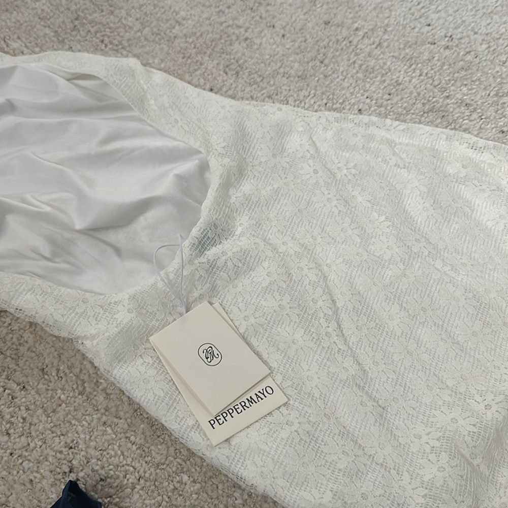 Peppermayo White Lace Midi Dress - Picture 4 of 4